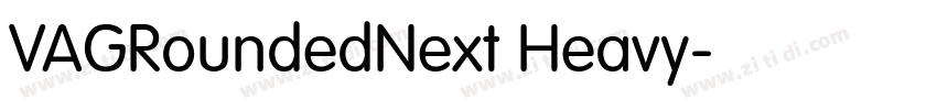 VAGRoundedNext Heavy字体转换
